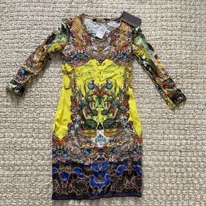 Roberto Cavalli long sleeve printed dress